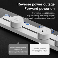 Prise de courant murale multifonctionnelle personnalisée à connexion rapide, adaptateur détachable durable, prise de courant murale 32A, 2 ports