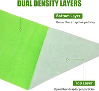 Filtre vert 12x72 pouces, tampon filtrant à double densité, rouleau de fil filtrant collé, découpé sur mesure pour filtre à cartouche d'aquarium