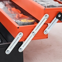 Boîte de rangement d'outils pliable en métal à 3 niveaux, organisateur portable à main pour la réparation automobile et les quincailleries domestiques