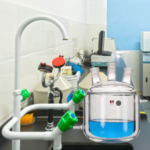 Reattore a Doppio Strato con Tre Colli e Fondo Tondo, Bottiglia di Circolazione con Isolamento in Vetro Borosilicato <span class=keywords><strong>3</strong></span>.<span class=keywords><strong>3</strong></span>, Personalizzabile OEM - Product Image 6