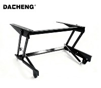 Table pliante en fer moderne à fermeture douce, cadre réglable en hauteur, mécanisme de levage, quincaillerie pour bureau à domicile et chambre à coucher