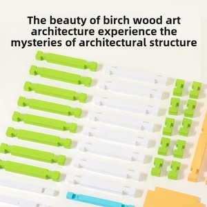 Bloques <span class=keywords><strong>de</strong></span> Construcción <span class=keywords><strong>de</strong></span> Madera con Espigas para Niños, Cabaña <span class=keywords><strong>de</strong></span> <span class=keywords><strong>Arquitecto</strong></span>, Rompecabezas DIY, Educación Temprana, Imaginación Espacial, Juegos Familiares - Product Image 3