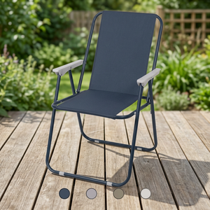 Sedia Pieghevole in Alluminio Est per Relax, Ideale per Attività all'Aperto - Spiaggia, Picnic, Parco, Campeggio e Pesca - Product Image 3