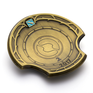 Personalizada de alta calidad de aleación de metal juego juegos fundido placa de oro acabado antiguo 3D etiqueta - Product Image 3