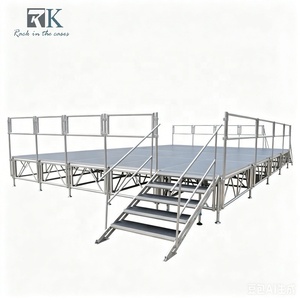 เวทีอลูมิเนียมคุณภาพสูงแบบพกพา สีดำ สำหรับงานกลางแจ้ง - Product Image 3