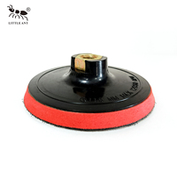 LITTLE ANT Disques de polissage personnalisables OEM de 4 pouces avec support auto-agrippant, tampons de polissage en mousse éponge grain 80/100 pour carrosseries automobiles