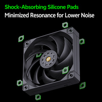 Ventilateur de refroidissement de boîtier Snowman haute vitesse 2500 tr/min 120 mm PWM 4 broches sans lumière avec roulement FDB, vitesse réglable, silencieux, pour PC Gamer et refroidisseur CPU