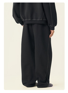 <span class=keywords><strong>Pantaloni</strong></span> da <span class=keywords><strong>Uomo</strong></span> Hasselblad Line 100% Cotone Pettinato Felpato Anti-Pilling con Coulisse a Mezza Vita, Modello Dritto, Colorati e Larghi - Product Image 5