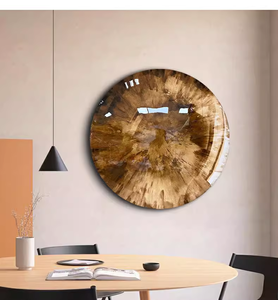 Scultura Artistica in Vetro Iridescente e Metallo - Opera d'Arte Verde Foresta Profondo con Superficie Riflettente per Spazi Commerciali - Product Image 6