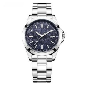 Montre mécanique pour homme avec mouvement mécanique entièrement automatique, surface en cristal de saphir bleu de 40 mm, fonction jour et nuit - Product Image 5