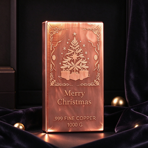 1KG <b>copper</b> bullion bar for Christmas <b>Gift</b> Souvenir - Product Image 4