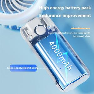 Ventilateur de pulvérisation portable pliable de bureau à batterie ultra-longue durée, refroidi par eau, rechargeable par USB, idéal pour l'extérieur - Grande Vente - Product Image 2