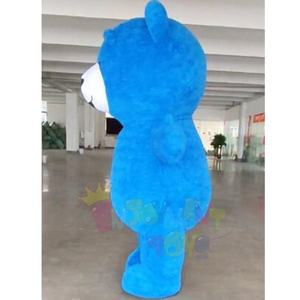 Trang phục mascot gấu bông bơm hơi màu xanh dương mới năm <span class=keywords><strong>2026</strong></span>, dễ thương và hài hước, kiểu hoạt hình, dùng để đóng vai, hóa trang - Product Image 2