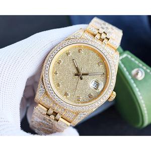 Montre de luxe Drioshipping avec affichage de la date et des jours de la semaine, en acier inoxydable glacé, meilleure montre automatique mécanique de marque pour homme - Product Image 3