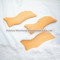 Planche de massage Gua Sha multifonctionnelle en bois de hêtre en forme de poisson pour stimulation des méridiens, usage domestique, best-seller transfrontalier