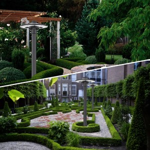 LIVRAISON GRATUITE aux États-Unis : Lampadaire extérieur <span class=keywords><strong>en</strong></span> aluminium avec éclairage LED étanche pour la décoration de patio, de jardin et de cour. - Product Image 6