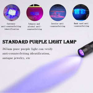 365nm Nano/395nm Nano UV Linterna para Gatos, Perros, Mascotas, Tinción de Tinea, UV Adhesivo Curado Lámpara de Escorpión Linterna - Product Image 2