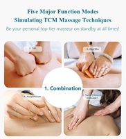 Masseur intelligent pour le cou avec chaleur, masseur cervical à impulsions TENS 5 modes, appareil portable pour soulager les douleurs cervicales pour la maison et le bureau