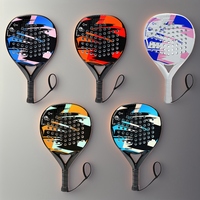 Ensemble de raquettes personnalisées de qualité supérieure, design sportif, raquette composite pour paddle-tennis avec balle de padel, raquette de protection, raquette de pickleball