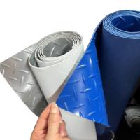 Rouleau de tapis de voiture en PVC ignifuge antidérapant 2,0 mm |   Plancher en acier pour véhicules ferroviaires, camions et remorques, facile à nettoyer