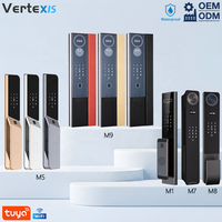 Harga Pabrik Vertexis Smart Lock 3D Face Unlock Fingerprint Tuya WiFi Cloud Kamera Terintegrasi Aluminium Alloy Tanpa Kunci untuk Kayu