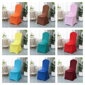 Bán buôn giá rẻ đàn hồi Tiệc Màu đàn hồi mạnh mẽ Spandex Ghế đám cưới bao gồm - Product Image 1