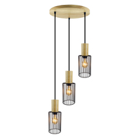 Lampe suspendue moderne noire pour la décoration de la maison, cage décorative, luminaire suspendu pour salle à manger, lampe suspendue moderne pour bureau, lampe moderne pour boutique