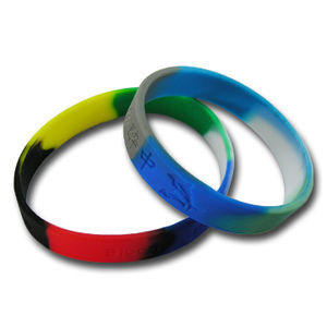 High Quality Adjustable <b>Waterproof</b> <b>Silicone</b> Bracelets with Metal Buckles - Product Image 1