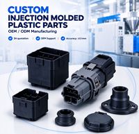 Boîtier de connecteur électrique automobile en plastique PA66, coque de connecteur étanche, pièces moulées par injection personnalisées OEM ODM