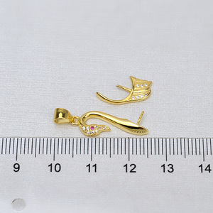 Colgante Barroco de Plata S925 Hecho a Mano, Collar de Cisne para Mujer, Cadena de Clavícula con Perla Anormal, Accesorio Vacío para DIY, 1519 para Joyería - Product Image 3