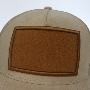 Custom Private Label Custom Embroidery <b>Patch</b> Adult Gorras Unisex Suede Outdoor Adjustable 5 <b>Panels</b> Structured Trucker Caps Hats - Product Image 6