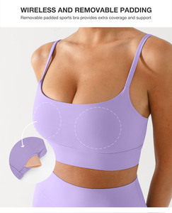 <span class=keywords><strong>Sujetador</strong></span> Deportivo Vractive al por Mayor, Ajustable, con Logotipo Personalizado, Transpirable, Ecológico, sin Costuras, con Relleno Extraíble, Ligero, para Mujer - Product Image 2