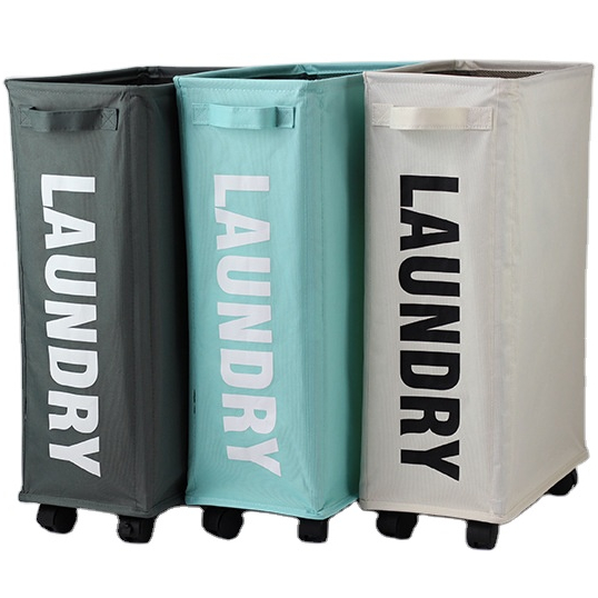 Корзина для белья складная корзина для белья съемная на колесиках ткань оксфорд