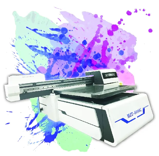 Myjet 6090 UV Flatbed stampante ad alta velocità con i3200 testa CMYK vernice bianca UV stampante intaglio a rilievo