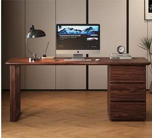 <span class=keywords><strong>โต๊ะ</strong></span>ทำงานไม้วอลนัทสไตล์นอร์ดิกจีน <span class=keywords><strong>โต๊ะ</strong></span><span class=keywords><strong>คอม</strong></span>พิวเตอร์ทันสมัยเรียบง่าย สำหรับใช้ในบ้าน ห้องอ่านหนังสือ ชุดเฟอร์นิเจอร์สำนักงาน - Product Image 4