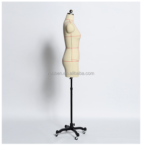 Supporto per <span class=keywords><strong>Torso</strong></span> mezzo corpo a forma di abito femminile per sarti con linee di misurazione manichino per sarto Gatment - Product Image 4