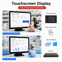 Layar Sentuh PCAP untuk Sistem Dispensasi Apotek Clean Lab yang Beroperasi 24x7 43 Inci