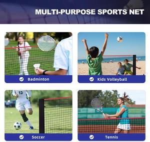 Height Adjustable for Tennis <strong>Badminton</strong> Volleyball <strong>Portable</strong> <strong>Badminton</strong> <strong>Nets</strong> for Outdoor Sports - Product Image 6