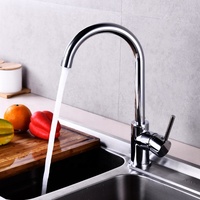Mitigeur de cuisine de haute qualité design rond 360 rotation eau chaude et froide robinet d'évier de cuisine en laiton