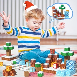 25 Năm Từ Khối 100Pcs Từ Đồ Chơi Thiết Lập Từ Khối Xây Dựng Từ Tính Giáng Sinh/Năm Mới Quà Tặng Cho Bé Trai & Cô Gái - Product Image 5