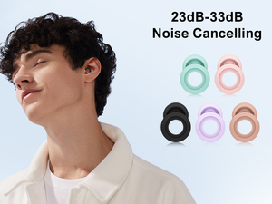 ที่อุดหูแบบเงียบ 5 ขนาด 2 คู่ ลดเสียงรบกวน ป้องกันการได้ยินสำหรับการยิงปืน ทำจากเมมโมรี่โฟมและซิลิโคน กันเสียงรบกวน สำหรับการนอนหลับ - Product Image 2