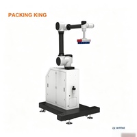Station de travail robotisée collaborative pour la palettisation, machine d'emballage automatique à levage électrique pour la logistique et la palettisation de cartons