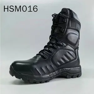 Wcy, botas de treinamento diário, botas de combate táticas com zíper lateral, para marcar e treinar, hsm016