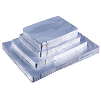 Sachet plat en aluminium scellé sur trois côtés, thermoscellable, en plastique composite PE pour le stockage alimentaire