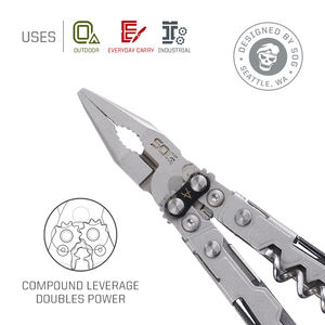 शराब स्टॉपर (PL1001-CP) के लिए कॉर्कस्क्रू के साथ मूल सोग पावरलीटर उपयोगिता बहु-उपकरण हल्के कॉम्पैक्ट 5 इंच मिनी उपकरण - Product Image 2