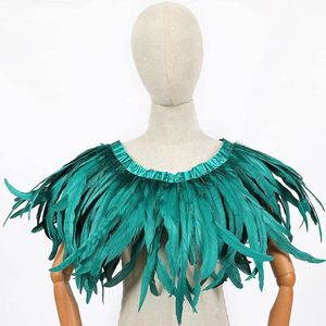 35-40cm(14-16 '') B & D dài Rooster lông rìa vải ren TRIM cho lễ hội lông Ba lô - Product Image 2