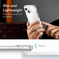 Coque de téléphone transparente en TPU ultra-fine, résistante aux chocs, à prix d'usine, pour une sensation de prise en main douce et minimaliste