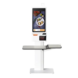 21.5 32 inch cảm ứng điện dung màn hình tự dịch vụ kiosk với 80 mét máy in QR đọc mã POS khung - Product Image 2