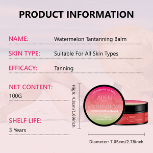 AiXin Private Label Natural Tanning Gel <strong>Sunbed</strong> Lotion Intensifying Tanning Accelerator <strong>Cream</strong> Watermelon Tanning <strong>Cream</strong> - Product Image 5
