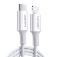 Câble USB-C vers Lightning certifié MFi UGREEN US171, charge rapide PD 20W, cordon TPE pour iPhone 8 13 14 iPad iPod